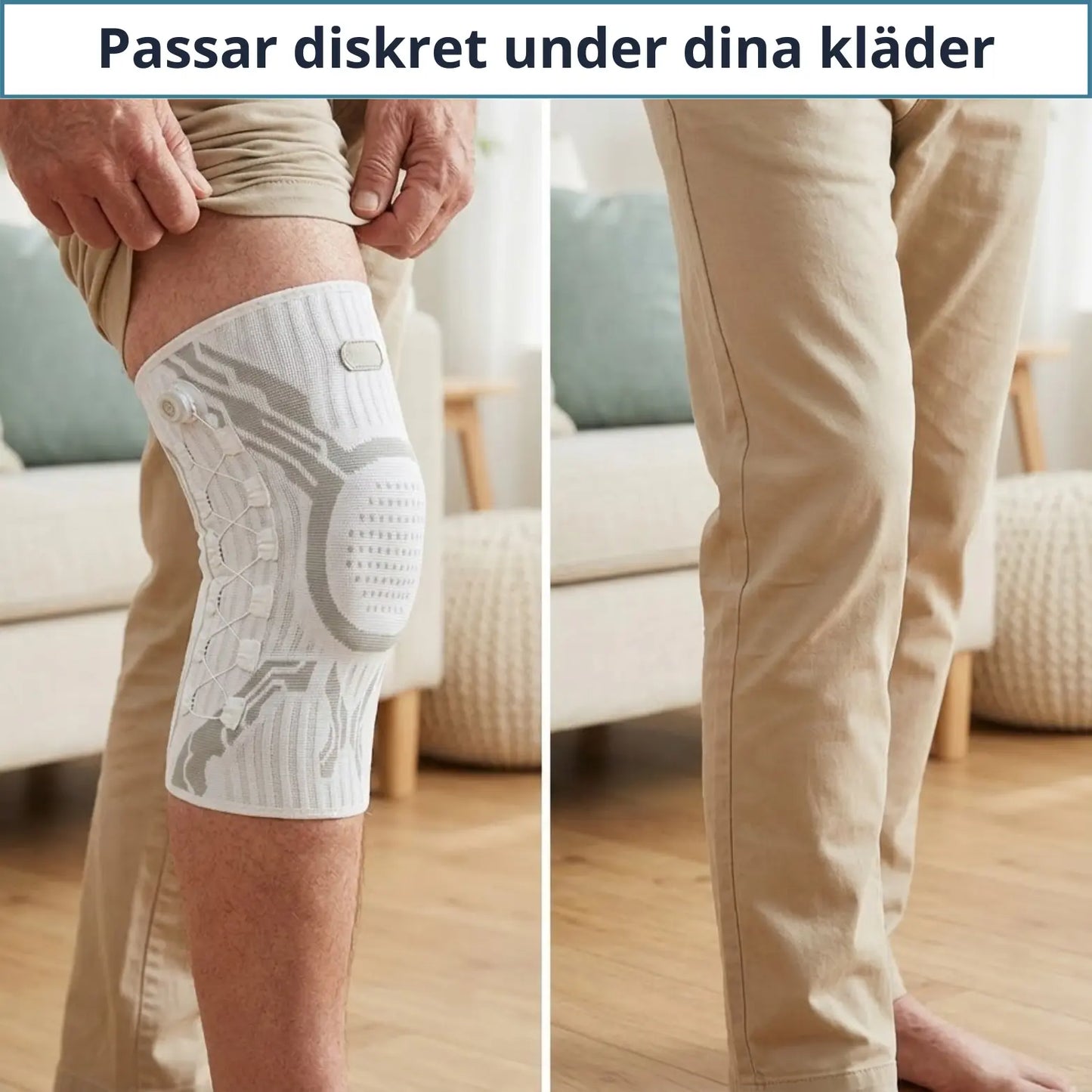 Genustride™ | Justerbart Knästöd för Smärtfri Rörelse