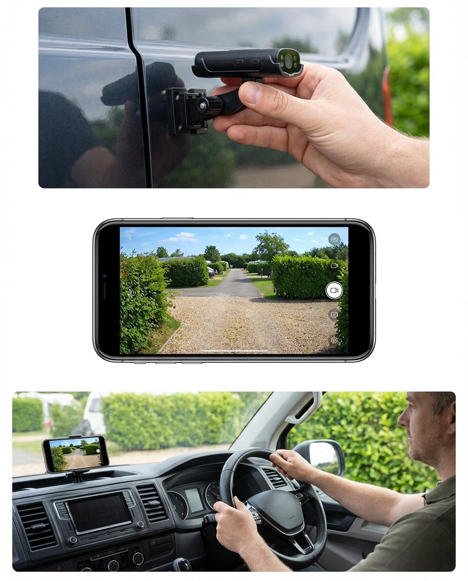 RearVista™ | Trådlös Backkamera med 150° Vidvinkel