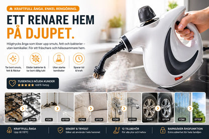 Steelmist™ | Kraftfull Ångtvätt utan Kemikalier