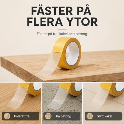 StrataGrip™ | Fäster på Alla Ytor Utan Limrester