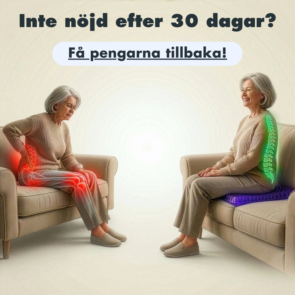 Flow Sit™| Ergonomisk Gelkudde för Rygg, Höft & Bättre Sittkomfort