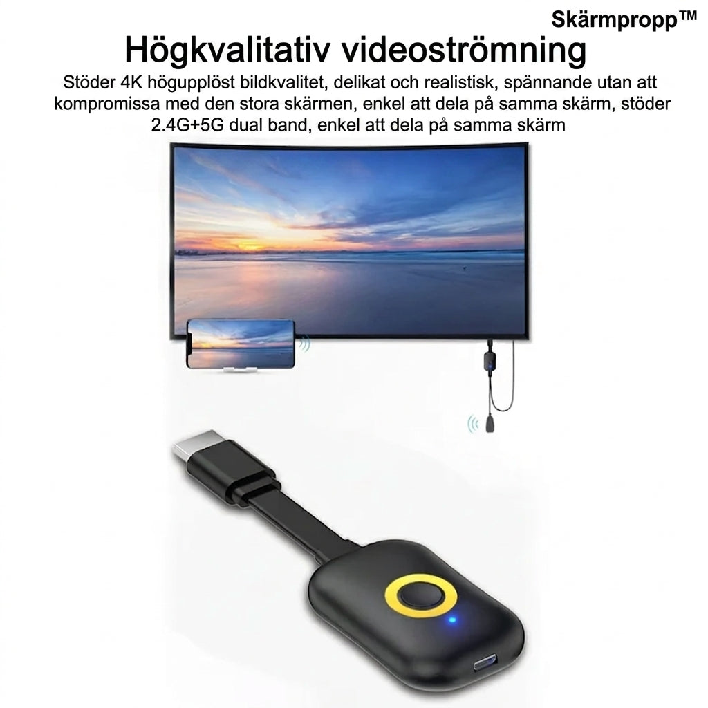 Skärmpropp™ | Större skärmupplevelser utan Wi-Fi eller krångel