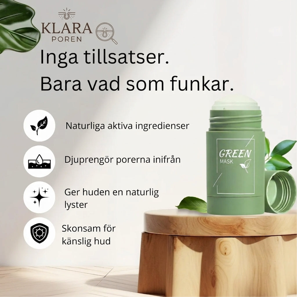Klara Poren™ | Djuprengörande ansiktsmask i stick
