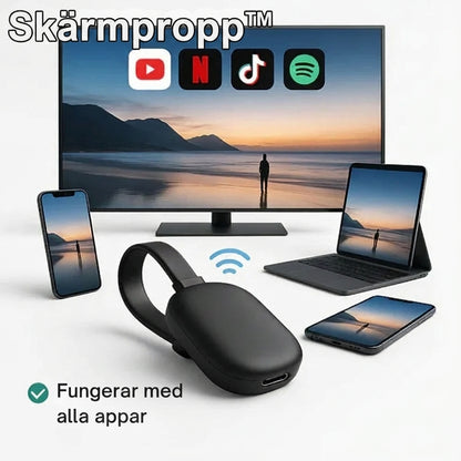 Skärmpropp™ | Större skärmupplevelser utan Wi-Fi eller krångel