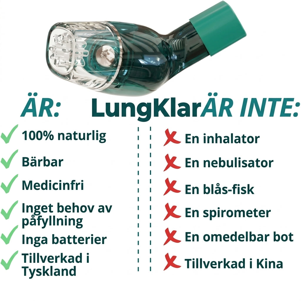 LungKlar™ | Andningstränare med justerbart motstånd