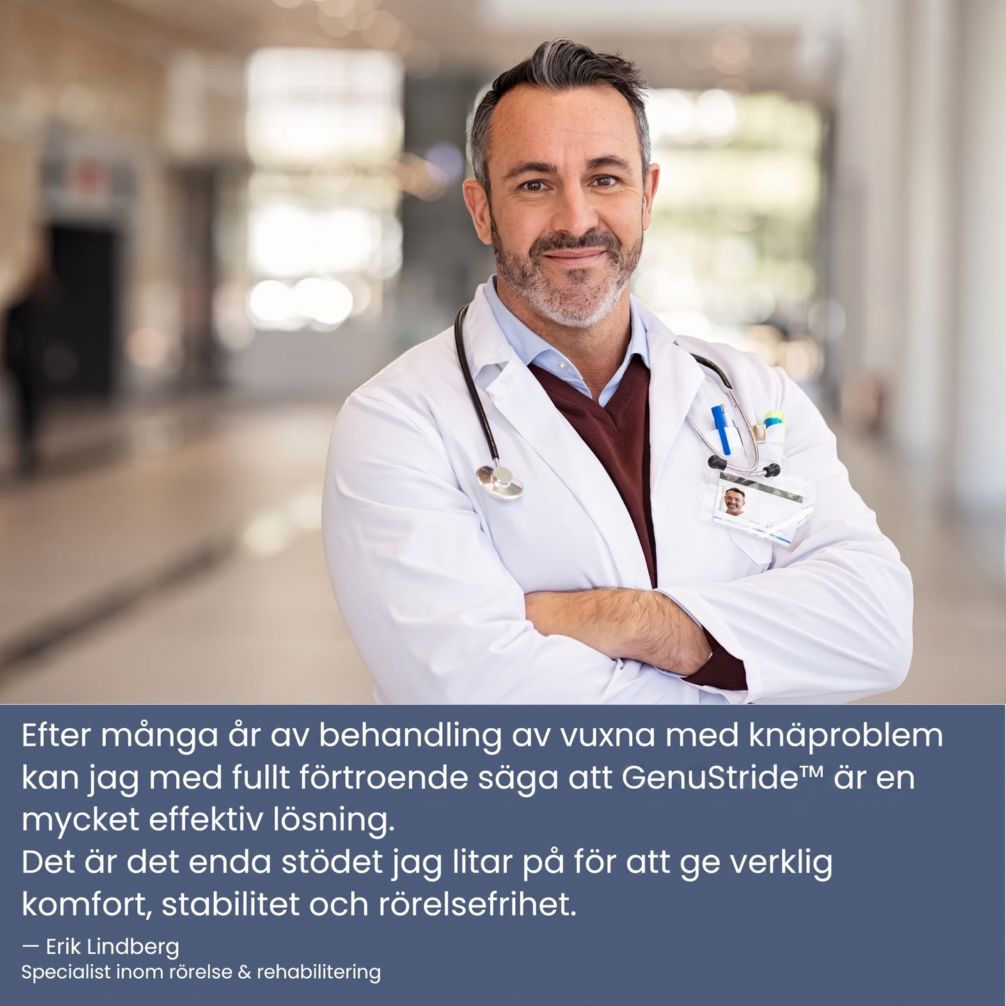 Genustride™ | Justerbart Knästöd för Smärtfri Rörelse
