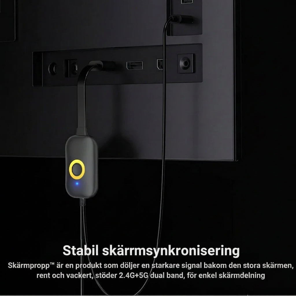 Skärmpropp™ | Större skärmupplevelser utan Wi-Fi eller krångel