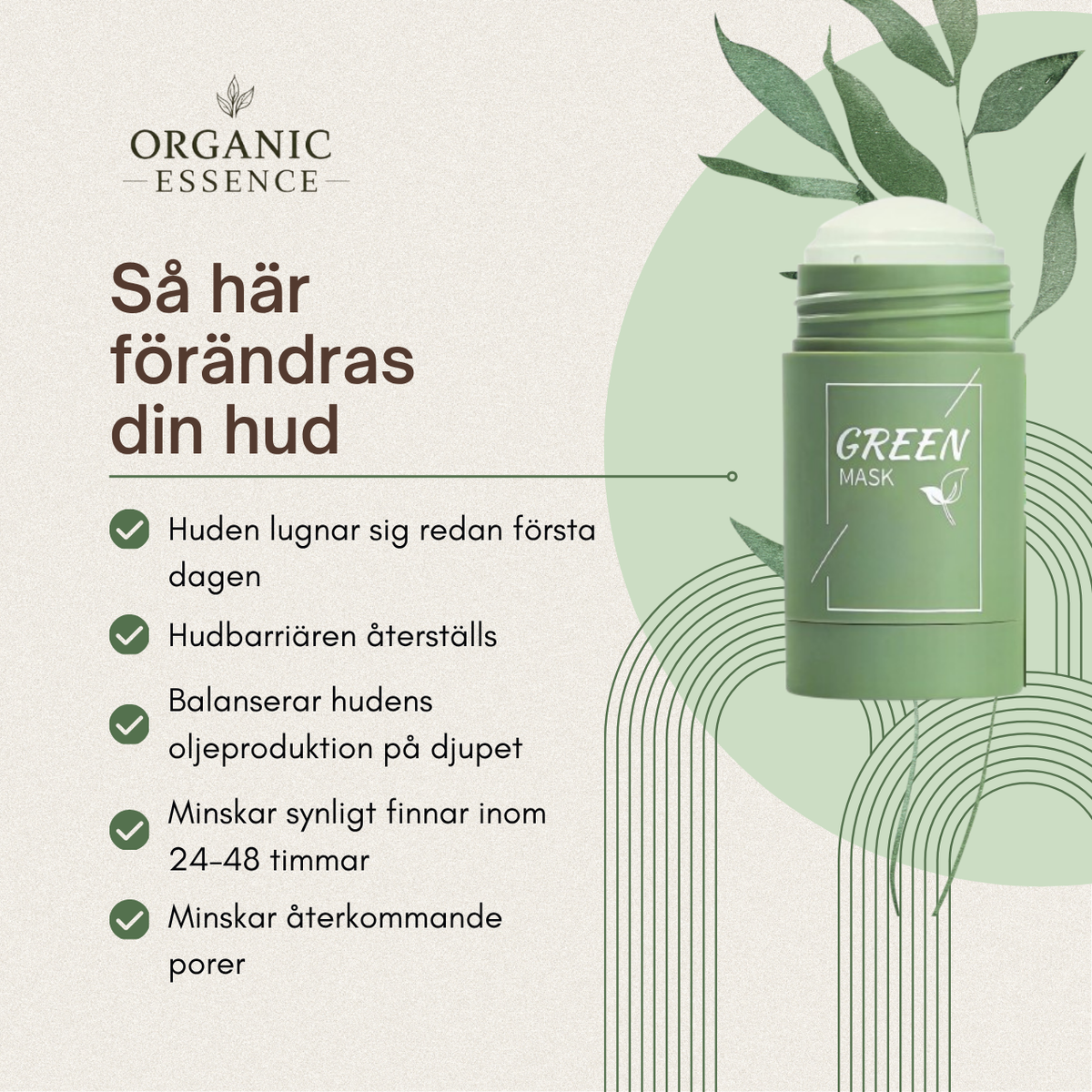 Klara Poren™ | Djuprengörande ansiktsmask i stick
