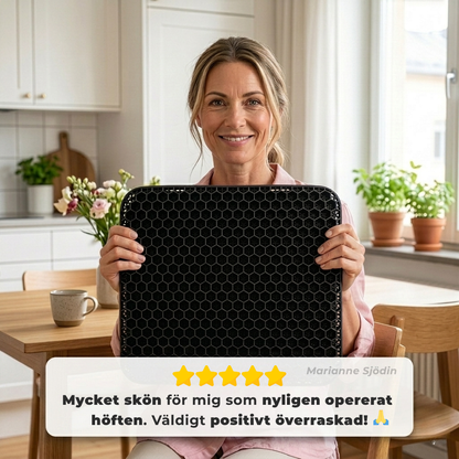 Flow Sit™| Ergonomisk Gelkudde för Rygg, Höft & Bättre Sittkomfort