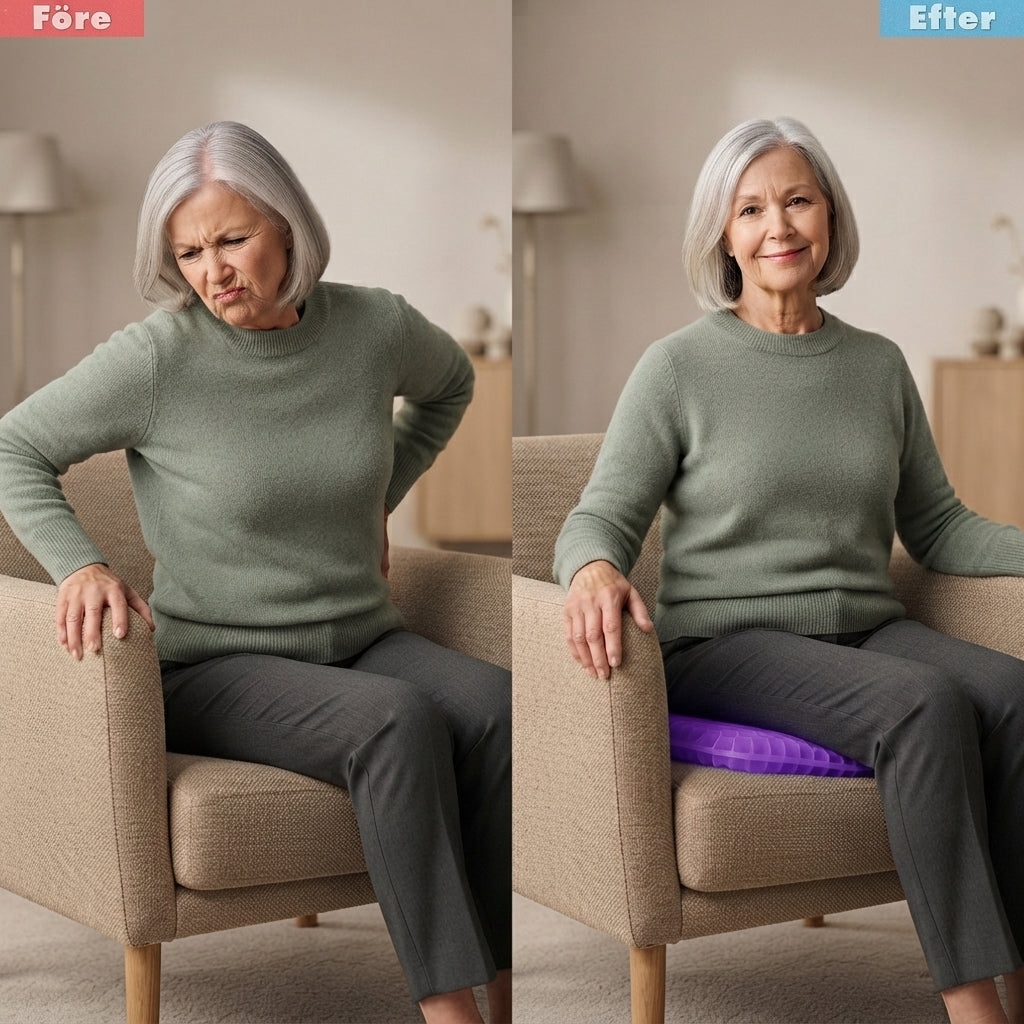 Flow Sit™| Ergonomisk Gelkudde för Rygg, Höft & Bättre Sittkomfort