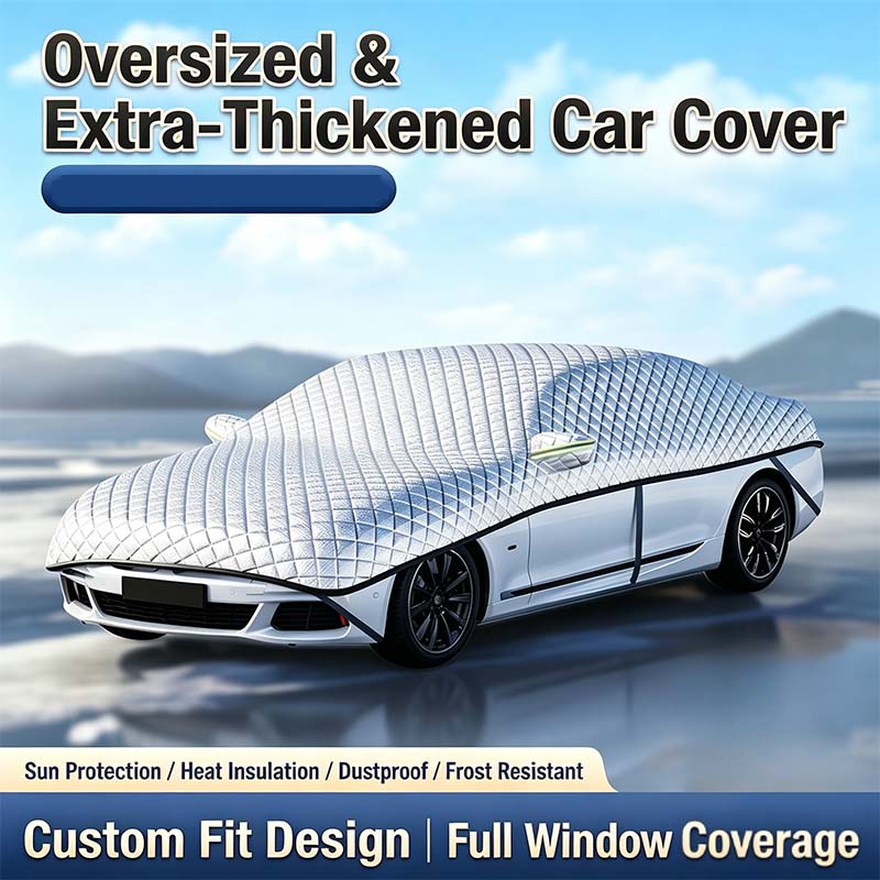 NordGuard™ ThermoShield | Reflekterande Vindrute- & Motorhuvsskydd för Alla Väder