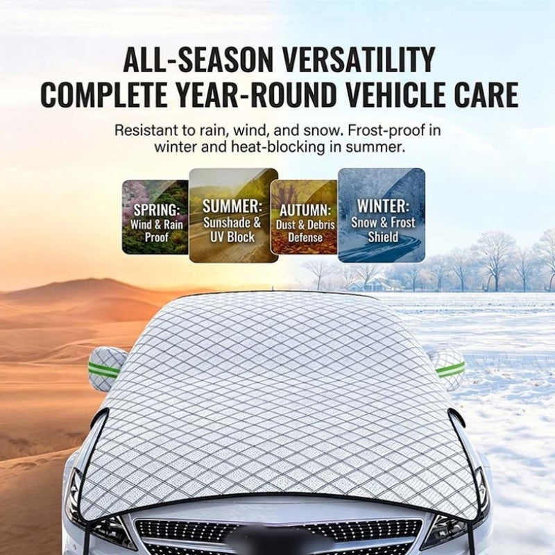 NordGuard™ ThermoShield | Reflekterande Vindrute- & Motorhuvsskydd för Alla Väder