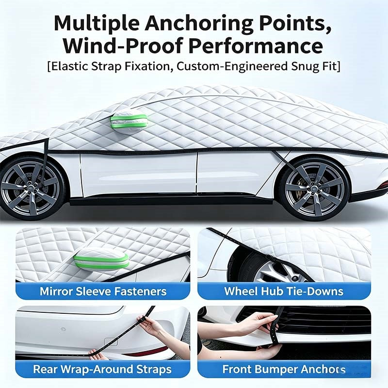 NordGuard™ ThermoShield | Reflekterande Vindrute- & Motorhuvsskydd för Alla Väder